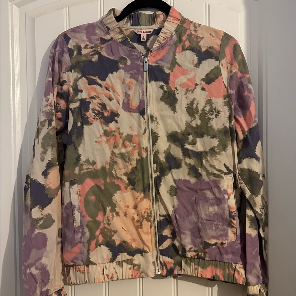 Floral Bomber Jacket - Multicolor